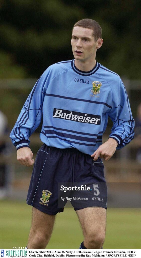 6 September 2003; Alan McNally, UCD. eircom League Premier Division, UCD v Cork City, Belfield, Dublin. Picture credit; Ray McManus / SPORTSFILE *EDI*