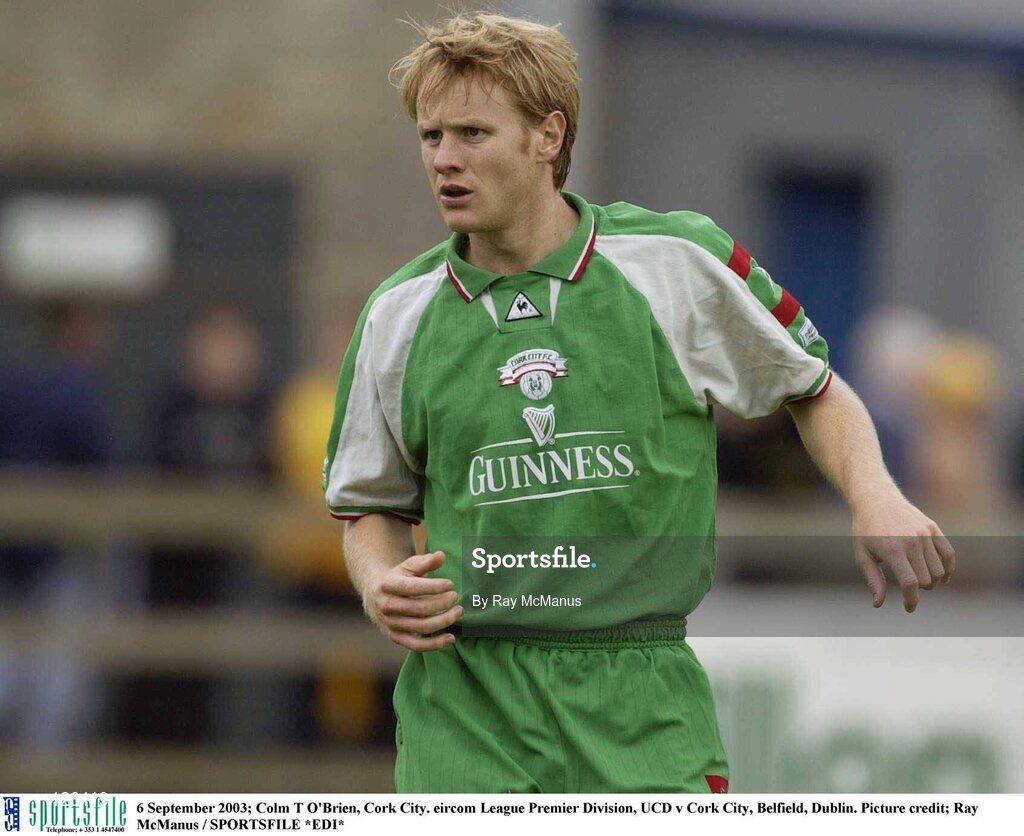 6 September 2003; Colm T O'Brien, Cork City. eircom League Premier Division, UCD v Cork City, Belfield, Dublin. Picture credit; Ray McManus / SPORTSFILE *EDI*
