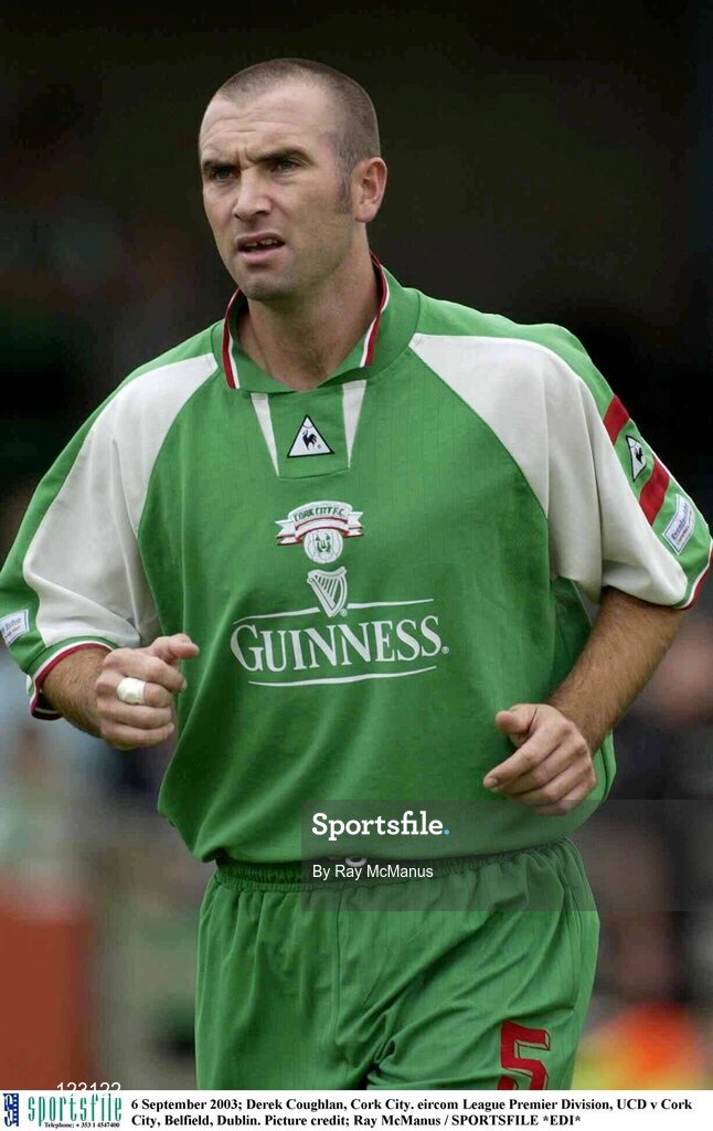 6 September 2003; Derek Coughlan, Cork City. eircom League Premier Division, UCD v Cork City, Belfield, Dublin. Picture credit; Ray McManus / SPORTSFILE *EDI*