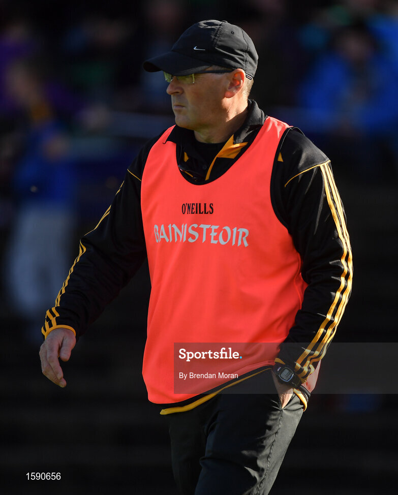 14 October 2018; St Peter's Dunboyne manager Ciaron Byrne prior to the Meath County Senior Club Football Championship Final match between St Peter's Dunboyne and Summerhill at Páirc Tailteann in Navan, Meath. Photo by Brendan Moran/Sportsfile
