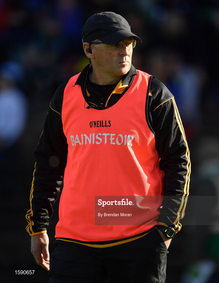 14 October 2018; St Peter's Dunboyne manager Ciaron Byrne prior to the Meath County Senior Club Football Championship Final match between St Peter's Dunboyne and Summerhill at Páirc Tailteann in Navan, Meath. Photo by Brendan Moran/Sportsfile