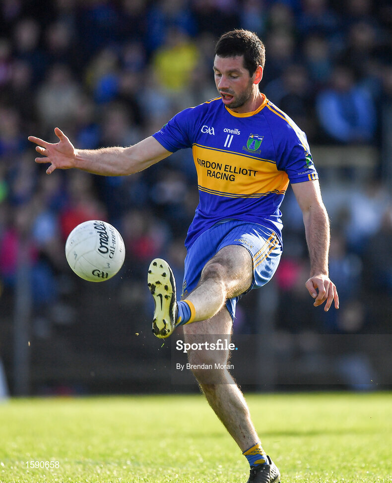 14 October 2018; David Larkin of Summerhill during the Meath County Senior Club Football Championship Final match between St Peter's Dunboyne and Summerhill at Páirc Tailteann in Navan, Meath. Photo by Brendan Moran/Sportsfile