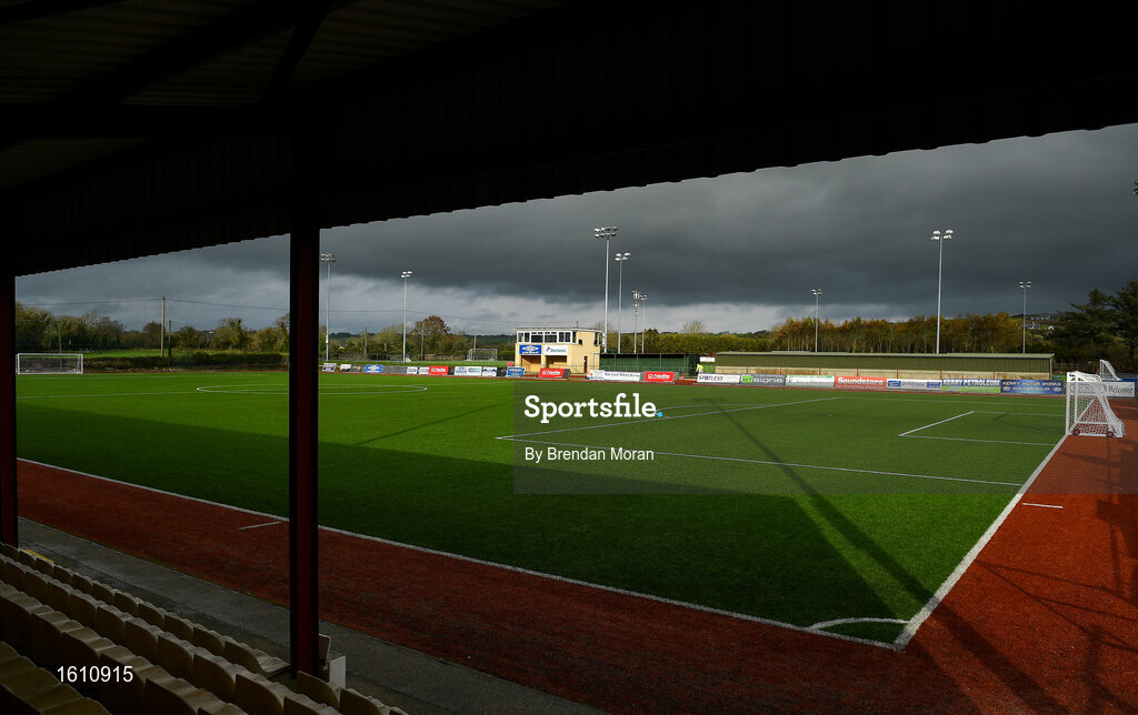 16 November 2018; A general view of the pitch prior to the U16 Victory Shield match between Republic of Ireland and Scotland at Mounthawk Park in Tralee, Kerry. Photo by Brendan Moran/Sportsfile