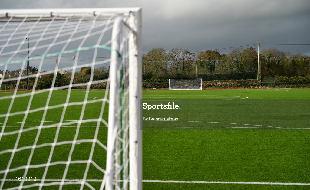 16 November 2018; A general view of the pitch prior to the U16 Victory Shield match between Republic of Ireland and Scotland at Mounthawk Park in Tralee, Kerry. Photo by Brendan Moran/Sportsfile