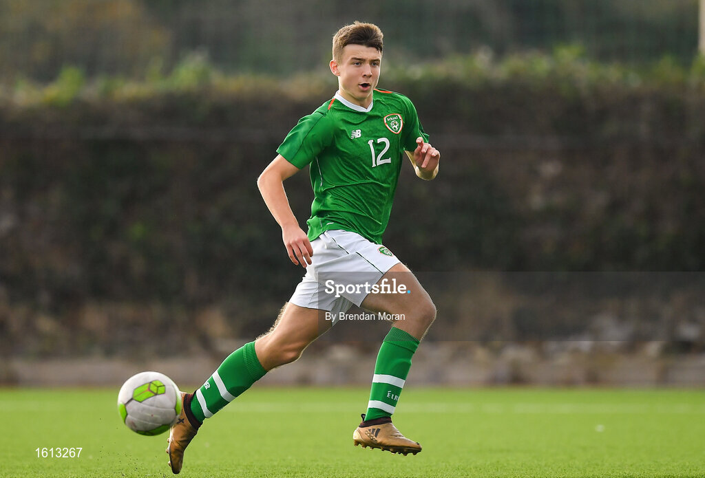 16 November 2018; Daniel Rose of Republic of Ireland during the U16 Victory Shield match between Republic of Ireland and Scotland at Mounthawk Park in Tralee, Kerry. Photo by Brendan Moran/Sportsfile
