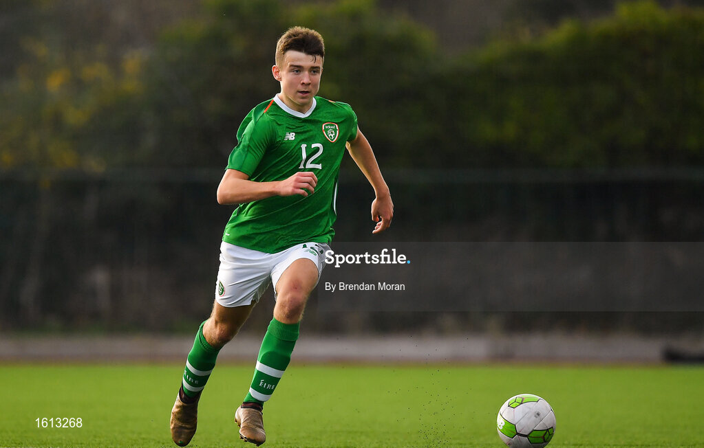 16 November 2018; Daniel Rose of Republic of Ireland during the U16 Victory Shield match between Republic of Ireland and Scotland at Mounthawk Park in Tralee, Kerry. Photo by Brendan Moran/Sportsfile