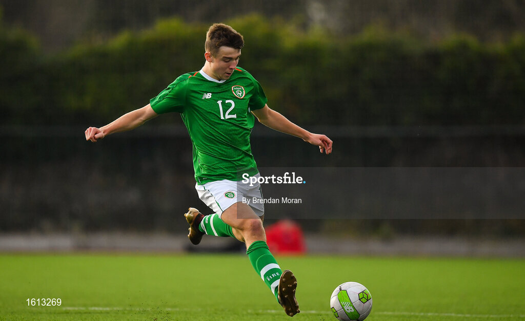 16 November 2018; Daniel Rose of Republic of Ireland during the U16 Victory Shield match between Republic of Ireland and Scotland at Mounthawk Park in Tralee, Kerry. Photo by Brendan Moran/Sportsfile