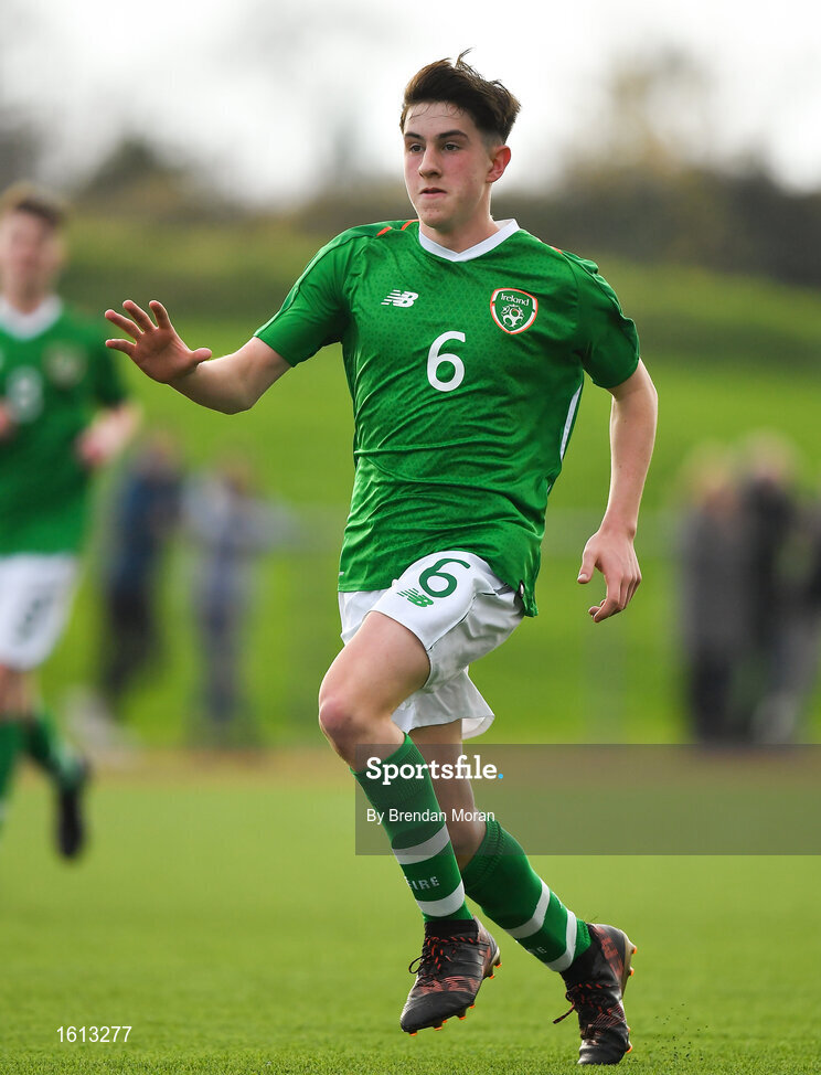 16 November 2018; Colin Conroy of Republic of Ireland during the U16 Victory Shield match between Republic of Ireland and Scotland at Mounthawk Park in Tralee, Kerry. Photo by Brendan Moran/Sportsfile