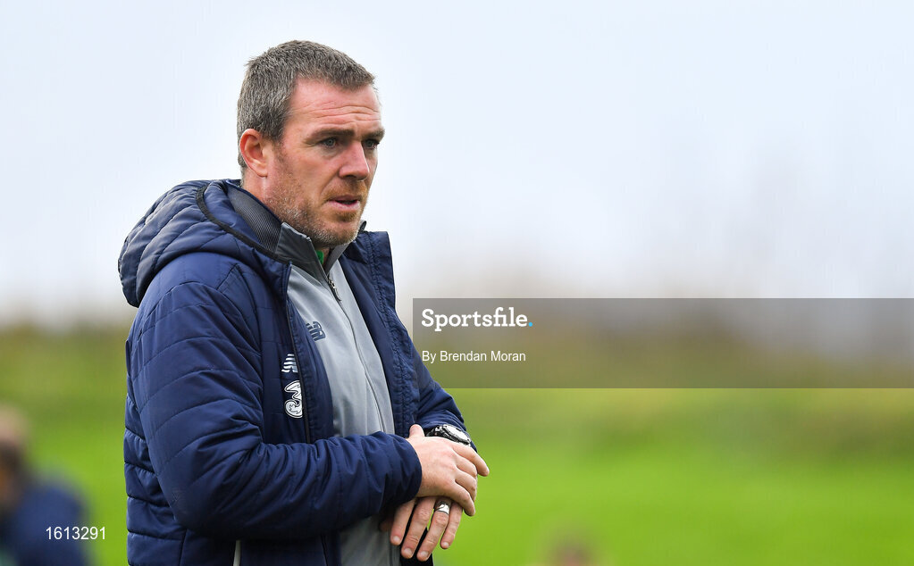 16 November 2018; Republic of Ireland assistant coach Richard Dunne prior to the U16 Victory Shield match between Republic of Ireland and Scotland at Mounthawk Park in Tralee, Kerry. Photo by Brendan Moran/Sportsfile