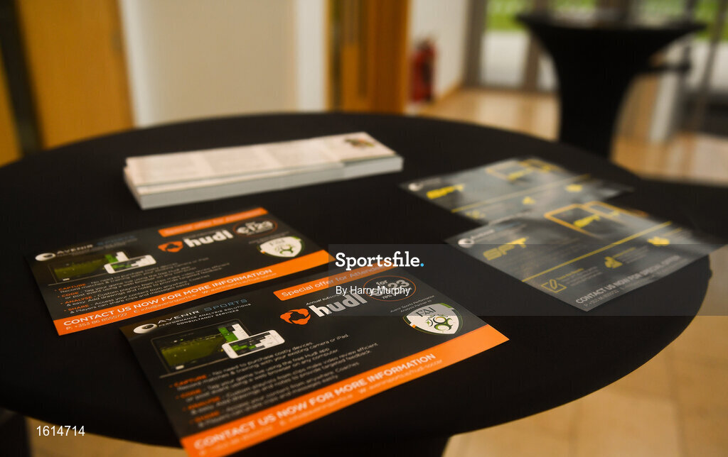 24 November 2018; A general view of leaflets during the 2018 FAI Coach Education Conference at IT Carlow, in Carlow. Photo by Harry Murphy/Sportsfile