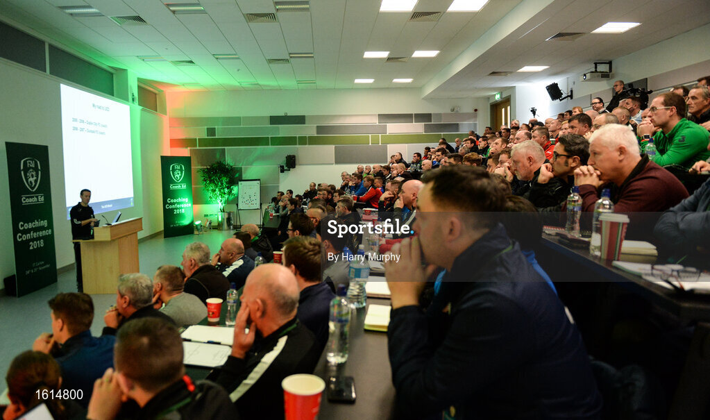 24 November 2018; A general view of attendees during the 2018 FAI Coach Education Conference at IT Carlow, in Carlow. Photo by Harry Murphy/Sportsfile