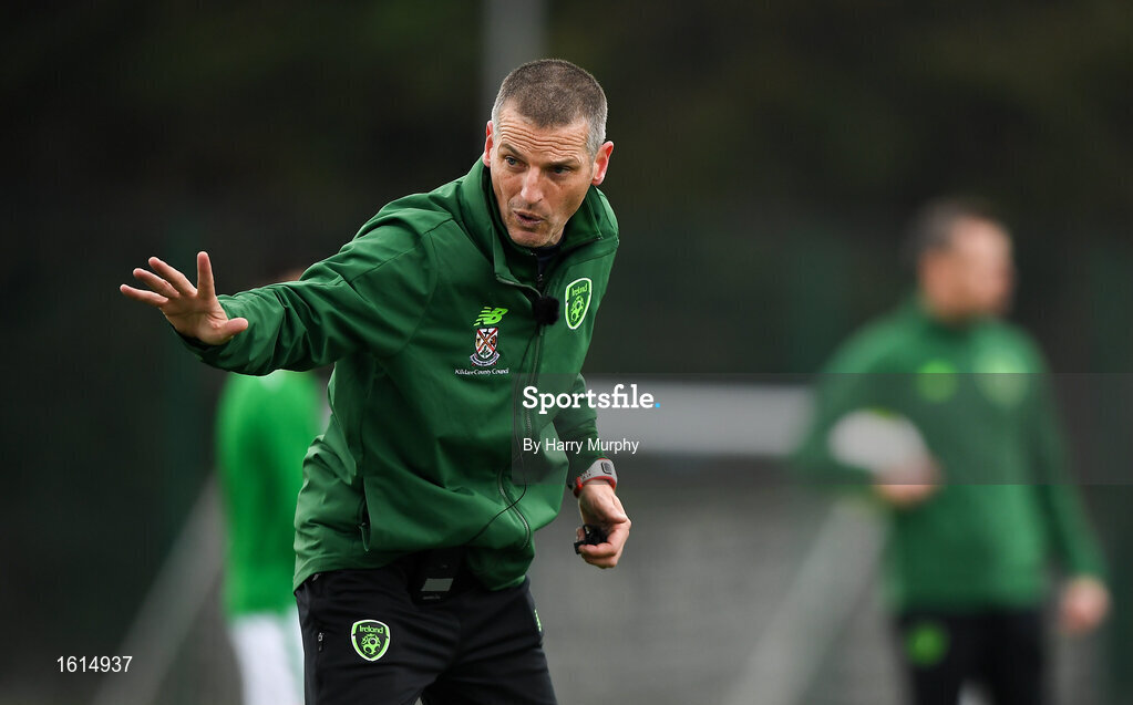 24 November 2018; Republic of Ireland U18's Manager Jim Crawford during the 2018 FAI Coach Education Conference at IT Carlow, in Carlow. Photo by Harry Murphy/Sportsfile