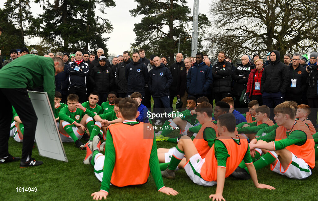 24 November 2018; Attendees watch a training session during the 2018 FAI Coach Education Conference at IT Carlow, in Carlow. Photo by Harry Murphy/Sportsfile