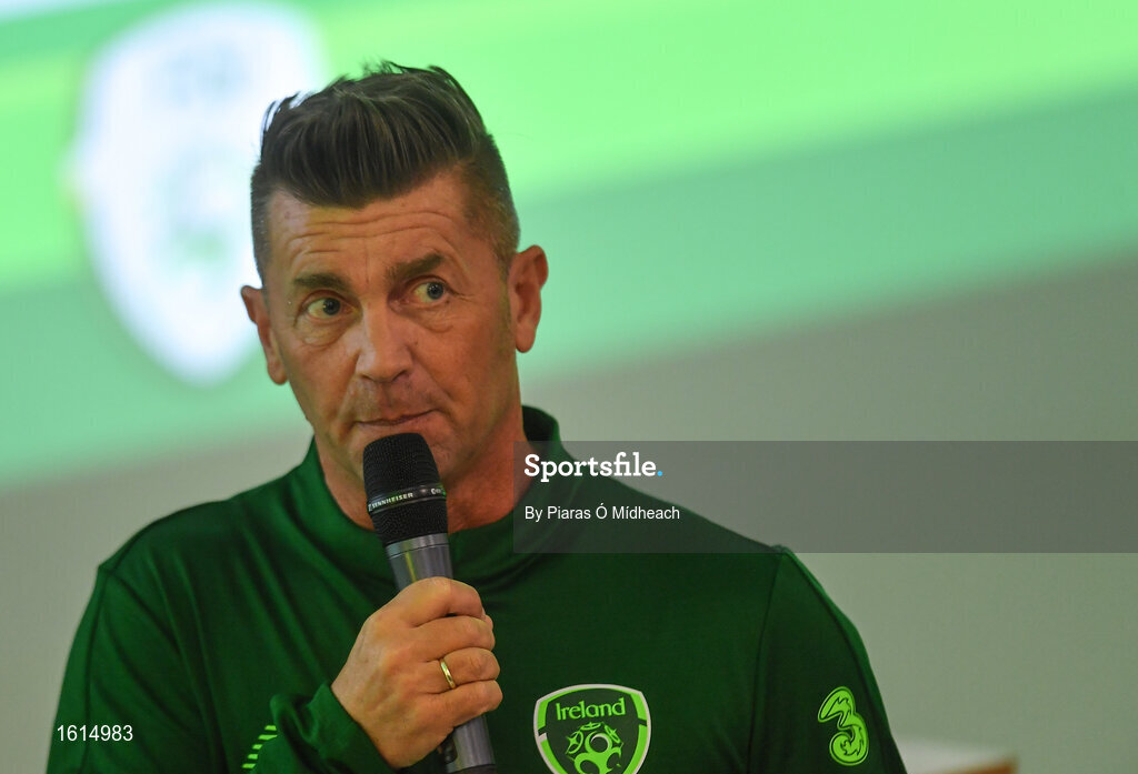 24 November 2018; Republic of Ireland Women's National team manager Colin Bell speaking during the 2018 FAI Coach Education Conference at IT Carlow in Carlow. Photo by Piaras Ó Mídheach/Sportsfile