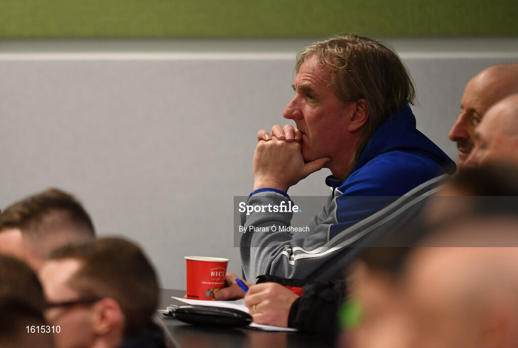 24 November 2018; Finn Harps manager Ollie Horgan during the 2018 FAI Coach Education Conference at IT Carlow in Carlow. Photo by Piaras Ó Mídheach/Sportsfile