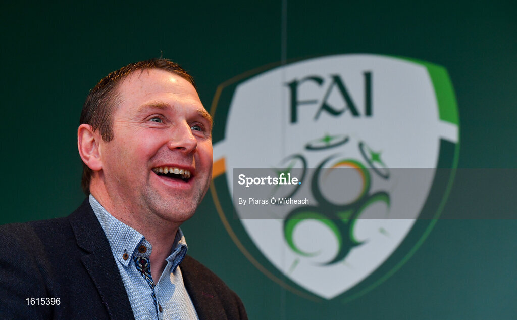 24 November 2018; Republic of Ireland U19 head coach Tom Mohan during the UEFA Elite Youth A Licence Graduation 2018 at The Talbot Hotel Carlow. Photo by Piaras Ó Mídheach/Sportsfile