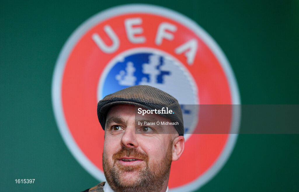 24 November 2018; Derek Boyle speaking during the UEFA Elite Youth A Licence Graduation 2018 at The Talbot Hotel Carlow. Photo by Piaras Ó Mídheach/Sportsfile