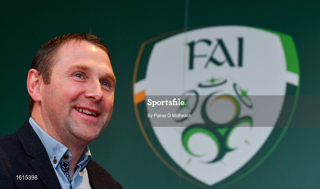24 November 2018; Republic of Ireland U19 head coach Tom Mohan during the UEFA Elite Youth A Licence Graduation 2018 at The Talbot Hotel Carlow. Photo by Piaras Ó Mídheach/Sportsfile