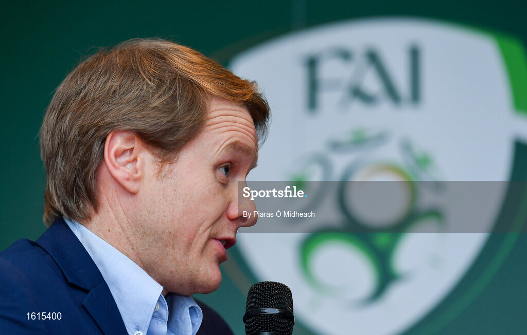 24 November 2018; Republic of Ireland U17 head coach Colin O'Brien during the UEFA Elite Youth A Licence Graduation 2018 at The Talbot Hotel Carlow. Photo by Piaras Ó Mídheach/Sportsfile