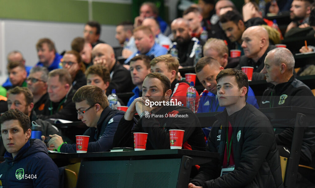 24 November 2018; Attendees during the 2018 FAI Coach Education Conference at IT Carlow in Carlow. Photo by Piaras Ó Mídheach/Sportsfile