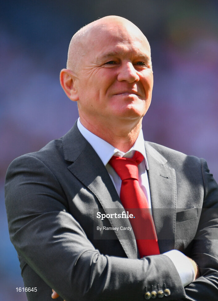 2 September 2018; John McGurk of the Derry 1993 All-Ireland winning Jubilee team as the team are honoured prior to the GAA Football All-Ireland Senior Championship Final match between Dublin and Tyrone at Croke Park in Dublin. Photo by Ramsey Cardy/Sportsfile