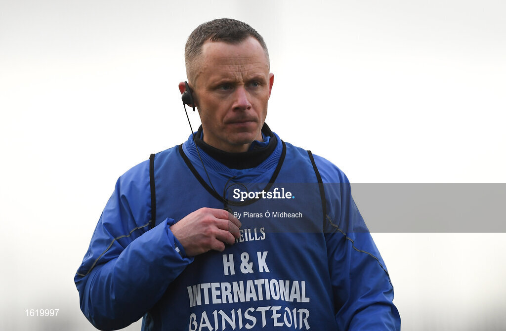 2 December 2018; Ballyboden St Enda's manager Joe Fortune during the AIB Leinster GAA Hurling Senior Club Championship Final match Ballyboden St Enda's and Ballyhale Shamrocks at Netwatch Cullen Park in Carlow. Photo by Piaras Ó Mídheach/Sportsfile
