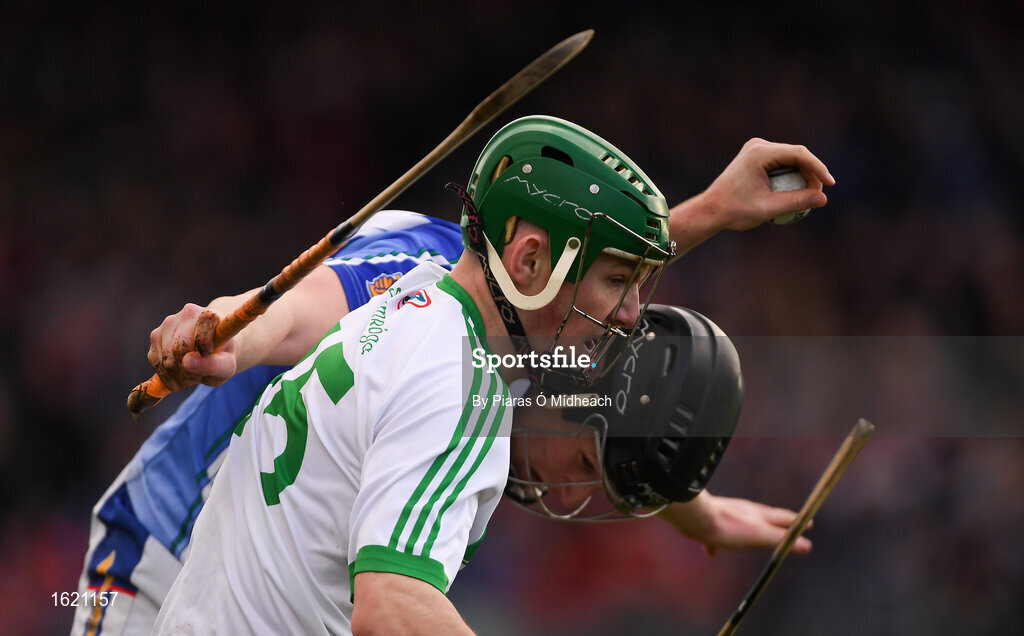 2 December 2018; Eoin Cody of Ballyhale Shamrocks in action against James Madden of Ballyboden St Enda's during the AIB Leinster GAA Hurling Senior Club Championship Final match Ballyboden St Enda's and Ballyhale Shamrocks at Netwatch Cullen Park in Carlow. Photo by Piaras Ó Mídheach/Sportsfile