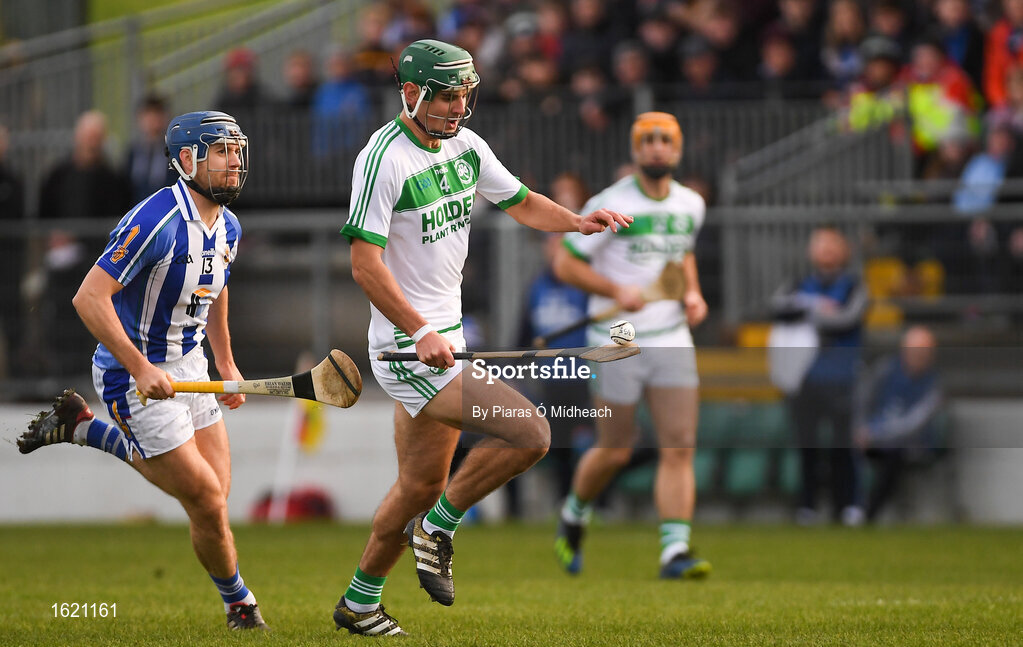 2 December 2018; Brian Butler of Ballyhale Shamrocks in action against Paul Ryan of Ballyboden St Enda's during the AIB Leinster GAA Hurling Senior Club Championship Final match Ballyboden St Enda's and Ballyhale Shamrocks at Netwatch Cullen Park in Carlow. Photo by Piaras Ó Mídheach/Sportsfile