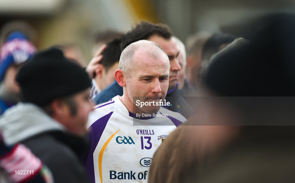9 December 2018; A dejected Pat Burke of Kilmacud Crokes after the AIB Leinster GAA Football Senior Club Championship Final match between Kilmacud Crokes and Mullinalaghta St Columba's at Bord na Móna O'Connor Park in Offaly. Photo by Daire Brennan/Sportsfile