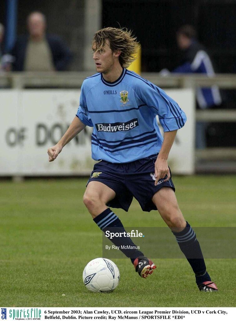 6 September 2003; Alan Cawley, UCD. eircom League Premier Division, UCD v Cork City, Belfield, Dublin. Picture credit; Ray McManus / SPORTSFILE *EDI*