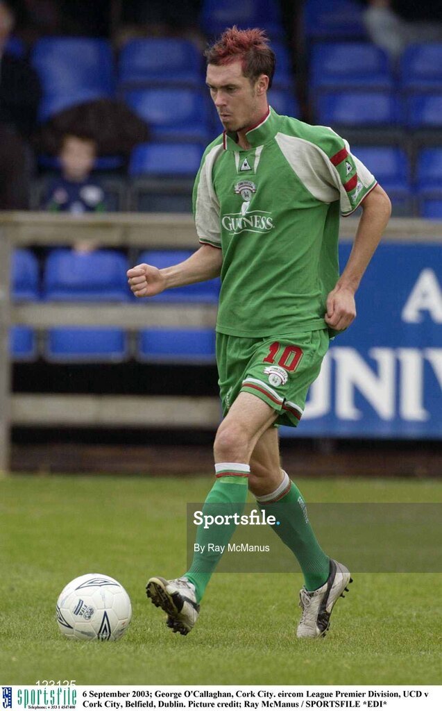 6 September 2003; George O'Callaghan, Cork City. eircom League Premier Division, UCD v Cork City, Belfield, Dublin. Picture credit; Ray McManus / SPORTSFILE *EDI*