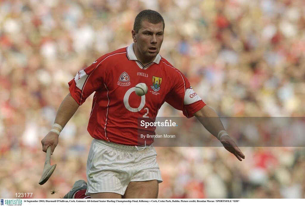 14 September 2003; Diarmuid O'Sullivan, Cork. Guinness All-Ireland Senior Hurling Championship Final, Kilkenny v Cork, Croke Park, Dublin. Picture credit; Brendan Moran / SPORTSFILE *EDI*