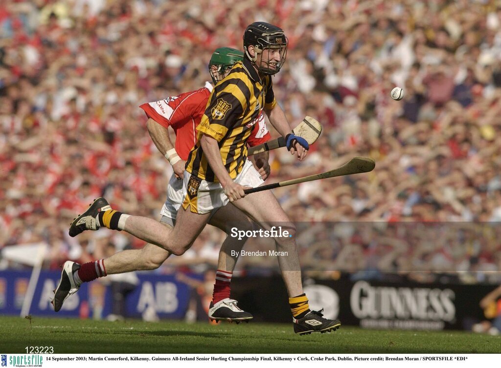 14 September 2003; Martin Comerford, Kilkenny. Guinness All-Ireland Senior Hurling Championship Final, Kilkenny v Cork, Croke Park, Dublin. Picture credit; Brendan Moran / SPORTSFILE *EDI*