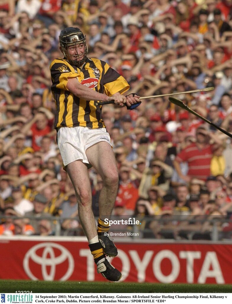 14 September 2003; Martin Comerford, Kilkenny. Guinness All-Ireland Senior Hurling Championship Final, Kilkenny v Cork, Croke Park, Dublin. Picture credit; Brendan Moran / SPORTSFILE *EDI*