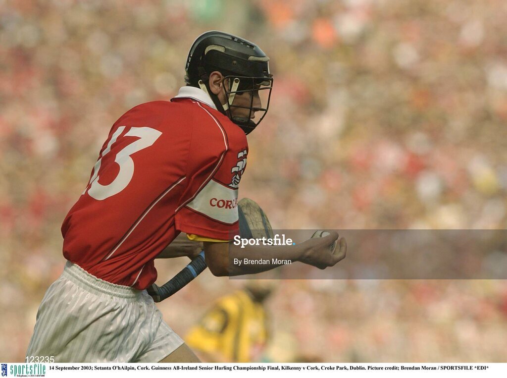 14 September 2003; Setanta O'hAilpin, Cork. Guinness All-Ireland Senior Hurling Championship Final, Kilkenny v Cork, Croke Park, Dublin. Picture credit; Brendan Moran / SPORTSFILE *EDI*