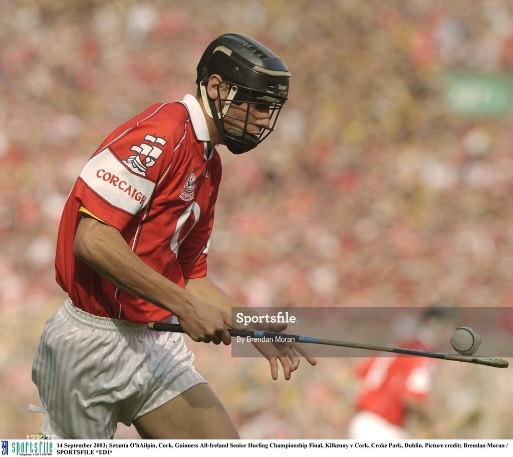 14 September 2003; Setanta O'hAilpin, Cork. Guinness All-Ireland Senior Hurling Championship Final, Kilkenny v Cork, Croke Park, Dublin. Picture credit; Brendan Moran / SPORTSFILE *EDI*