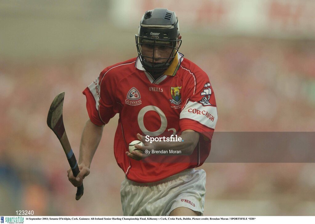 14 September 2003; Setanta O'hAilpin, Cork. Guinness All-Ireland Senior Hurling Championship Final, Kilkenny v Cork, Croke Park, Dublin. Picture credit; Brendan Moran / SPORTSFILE *EDI*