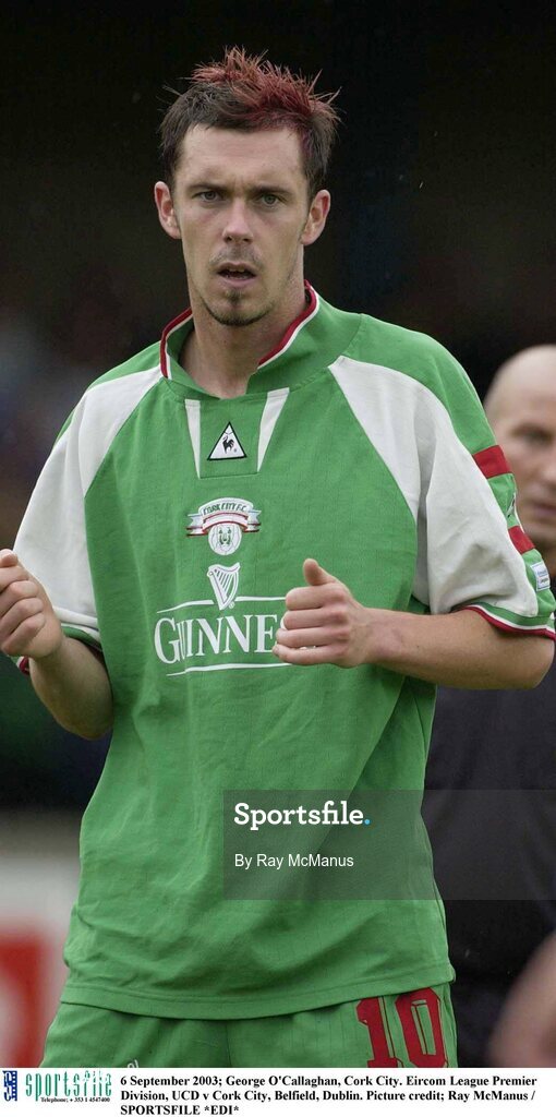 6 September 2003; George O'Callaghan, Cork City. Eircom League Premier Division, UCD v Cork City, Belfield, Dublin. Picture credit; Ray McManus / SPORTSFILE *EDI*