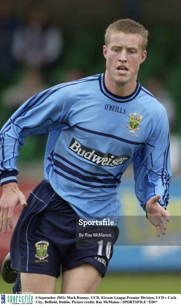 6 September 2003; Mark Rooney, UCD. Eircom League Premier Division, UCD v Cork City, Belfield, Dublin. Picture credit; Ray McManus / SPORTSFILE *EDI*