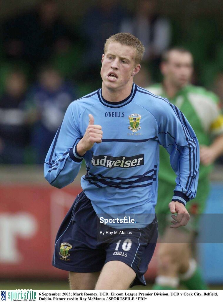 6 September 2003; Mark Rooney, UCD. Eircom League Premier Division, UCD v Cork City, Belfield, Dublin. Picture credit; Ray McManus / SPORTSFILE *EDI*