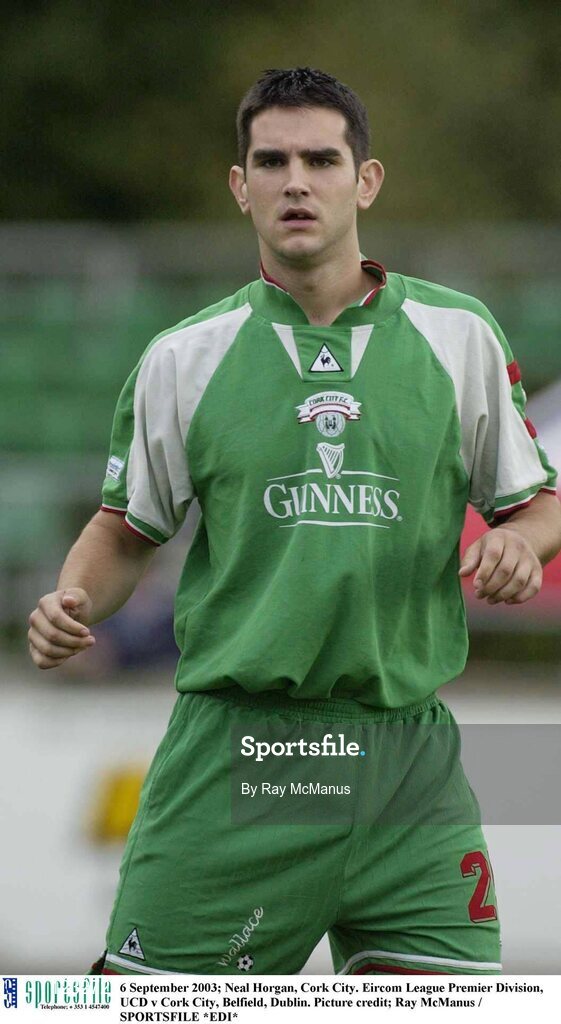 6 September 2003; Neal Horgan, Cork City. Eircom League Premier Division, UCD v Cork City, Belfield, Dublin. Picture credit; Ray McManus / SPORTSFILE *EDI*
