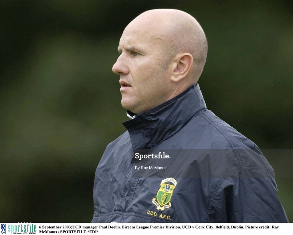6 September 2003;UCD manager Paul Doolin. Eircom League Premier Division, UCD v Cork City, Belfield, Dublin. Picture credit; Ray McManus / SPORTSFILE *EDI*