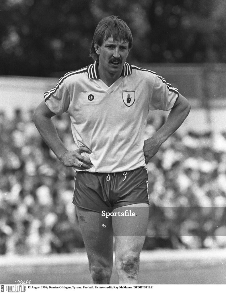 12 August 1986; Damien O'Hagan, Tyrone. Football. Picture credit; Ray McManus / SPORTSFILE
