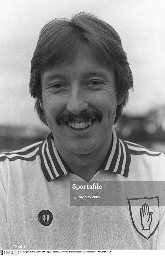 15 July 1984; Damien O'Hagan of Tyrone before the Ulster Senior Football Championship Final match between Tyrone and Armagh in St Tiernach's Park in Clones, Monaghan. Photo by Ray McManus/Sportsfile