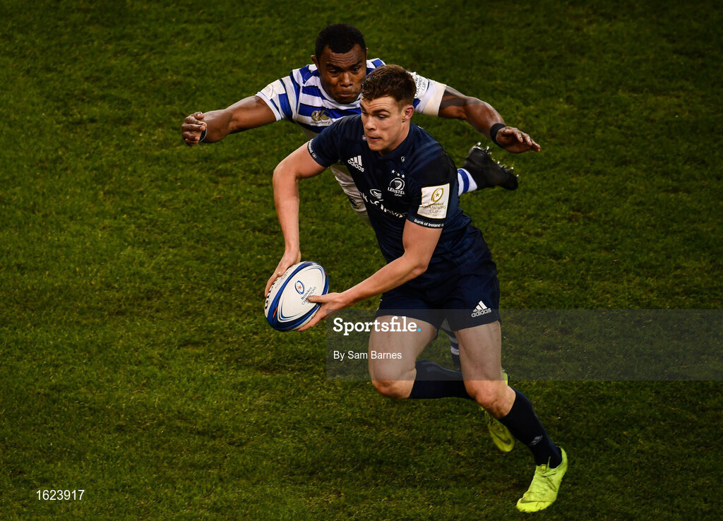15 December 2018; Garry Ringrose of Leinster is tackled by Semesa Rokoduguni of Bath during the Heineken Champions Cup Pool 1 Round 4 match between Leinster and Bath at the Aviva Stadium in Dublin. Photo by Sam Barnes/Sportsfile