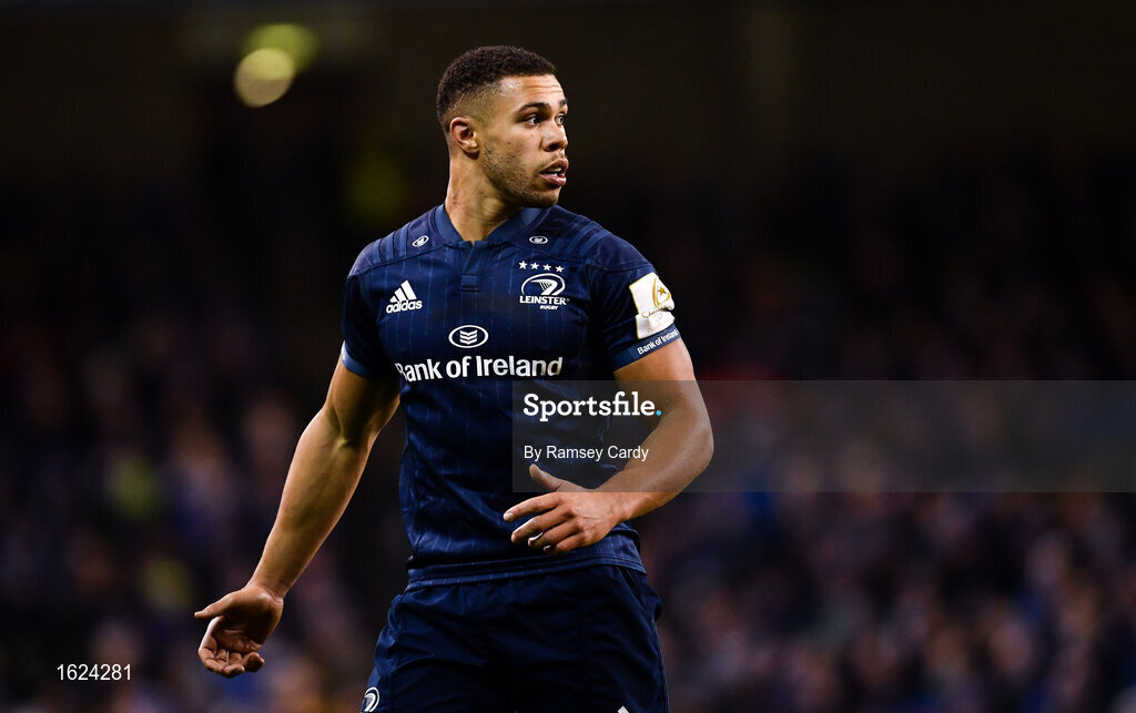 15 December 2018; Adam Byrne of Leinster during the Heineken Champions Cup Pool 1 Round 4 match between Leinster and Bath at the Aviva Stadium in Dublin. Photo by Ramsey Cardy/Sportsfile