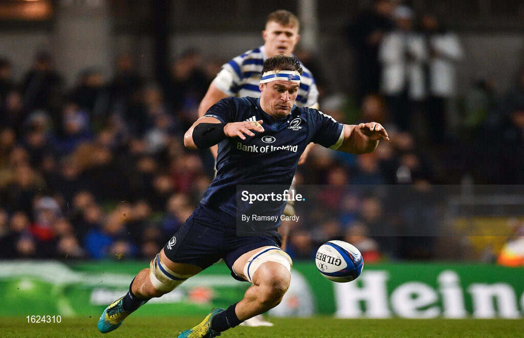 15 December 2018; Rhys Ruddock of Leinster during the Heineken Champions Cup Pool 1 Round 4 match between Leinster and Bath at the Aviva Stadium in Dublin. Photo by Ramsey Cardy/Sportsfile