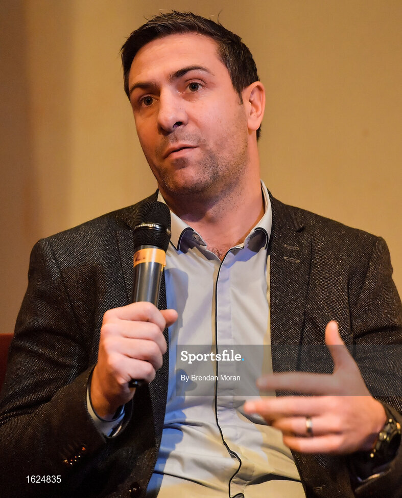 17 December 2018; ’Mental Strength and the Road to Tokyo’ is the first in a series of events hosted by Team Ireland’s Athletes’ Commission in the lead up to Tokyo 2020, focusing on mental fortitude during the qualification process of an Olympic cycle. The event was designed to prepare aspiring Olympians for their Olympic journey drawing on the experience of the Irish Olympic family. The event was attended by a wide spectrum of people across 20 sports, from junior athletes to seasoned Olympians. Speaking at the event is Irish Olympian Kenneth Egan. Photo by Brendan Moran/Sportsfile