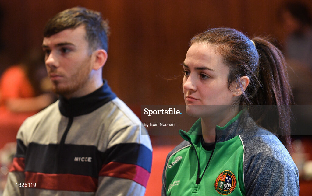 17 December 2018; ’Mental Strength and the Road to Tokyo’ is the first in a series of events hosted by Team Ireland’s Athletes’ Commission in the lead up to Tokyo 2020, focusing on mental fortitude during the qualification process of an Olympic cycle. The event was designed to prepare aspiring Olympians for their Olympic journey drawing on the experience of the Irish Olympic family. The event was attended by a wide spectrum of people across 20 sports, from junior athletes to seasoned Olympians. In attendance at the event is Irish boxer Kellie Harrington at The Sugar Club in Dublin. Photo by Eóin Noonan/Sportsfile