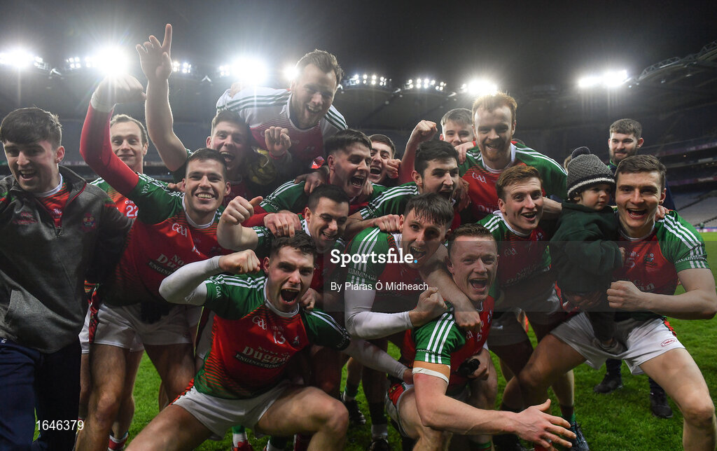 9 February 2019; Kilcummin players celebrate after the AIB GAA Football All-Ireland Intermediate Championship Final match between Kilcummin and Naomh Éanna at Croke Park in Dublin. Photo by Piaras Ó Mídheach/Sportsfile
